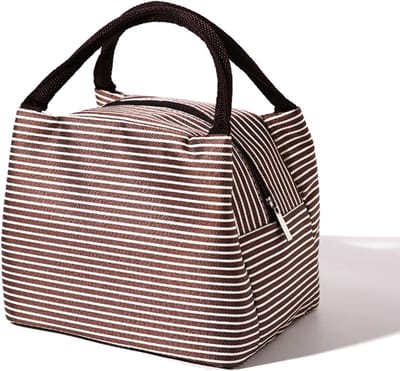 Isolerende Lunchtas - Aluminium Folie Oxford Stof - Kleine Waterdichte Koeltas voor Werk en Picknick