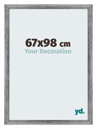 Your Decoration - Puzzellijst 67x98 cm - Grijs Geveegd - Puzzellijst 1500-2000 stukjes - MDF Fotolijst - Mura