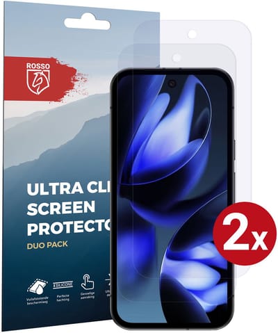 Rosso Screen Protector Geschikt voor Google Pixel 10a | Ultra Clear Duo Pack | TPU Folie | Case Friendly Beschermfolie | 2 Stuks
