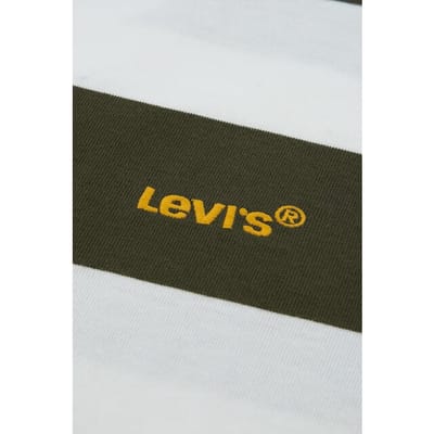 Levi´s ® Kids Big Stripe T-shirt Met Korte Mouwen Groen 8 Years Jongen