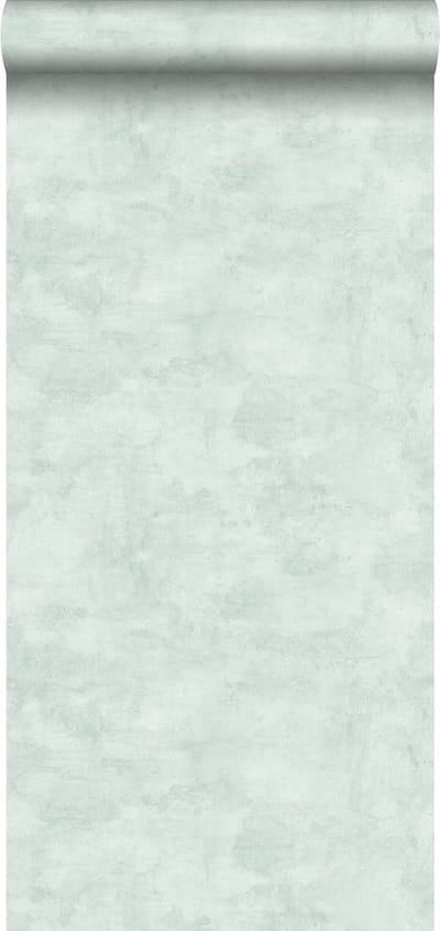 ESTAhome behang betonlook mintgroen - 53 cm x 10.05 m - 138905