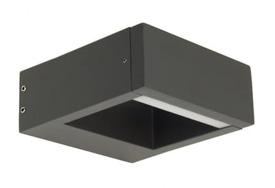 Licht-Erlebnisse - Menisino - LED - Wandlamp - Kleurverandering - IP54 - 3000/4000/6000K - 480lm - van - Aluguss polycarbonaat - in - antraziet