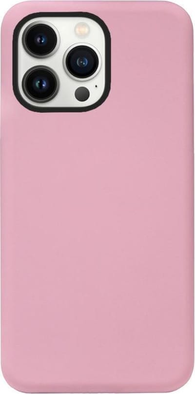 ADEL Siliconen Back Cover Softcase Hoesje Geschikt voor iPhone 13 Pro - Roze