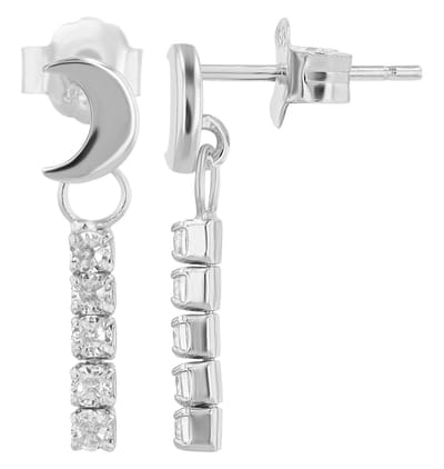 AKZENT Akzent damesoorbel "Nevana" aus 925 Sterlingzilver, gerhodineerd, langlebig