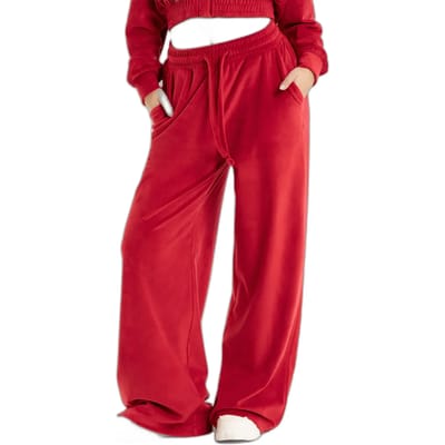 Vrouwelijke velours joggingbroek Gym Glamour