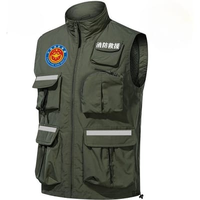 Vest Multi-pocket Fotostudio Camera Regisseur Reporter Vissen Paardenklem Vest 3XL