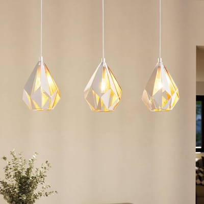 EGLO Carlton 1 Hanglamp - E27 - 80,5cm - Wit/Goud