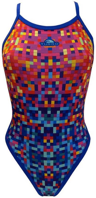 Turbo Pixels Revolution Zwemkleding Veelkleurig S Vrouw
