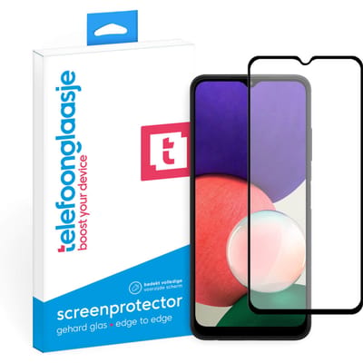 Samsung Galaxy A22 5G screenprotector gehard glas Edge to Edge
