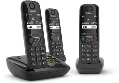 Landline Telephone Gigaset AS690A Trio Black GEEN ONDERSTEUNING IN NEDERLAND