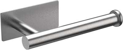 PolkaHome® Chromen toiletrolhouder, wandmontage, zelfklevende toiletpapierhouder voor badkamer en keuken, wc rolhouder , zonder boren, wc rol houder