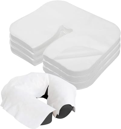 Comfortabele neusgleufdoeken van vliesstof voor massagestoelen en behandeltafels, 36 x 27 cm, hygiënisch en praktisch