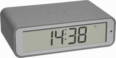 TFA Dostmann 60.2560.15 Wekker Zendergestuurd Grijs Alarmtijden: 1