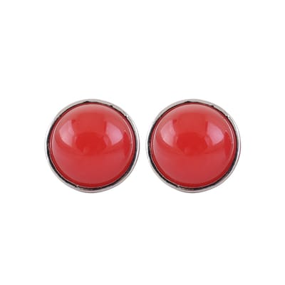 Behave - Oorbellen - Rood - 1.3 cm doorsnede