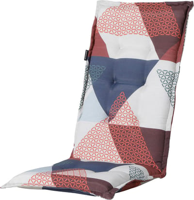 Madison - Tuinkussen - Universeel - Hoge Rug - Triangle Blue - 123x50cm - Blauw