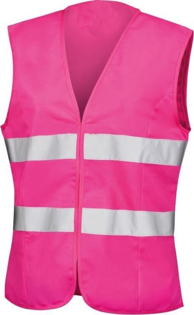 Scoby - Veiligheidshesje - Reflecterend - Veiligheidsvest voor Hardlopers - Fietsers - Zichtbaarheid - Maat L - Roze
