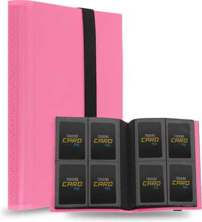 TradingCardPro - Roze verzamelmap binder - Map voor 160 Kaarten - 20 Pagina’s - 4 Pocket - A5 Formaat - Premium Kwaliteit - Binder Roze