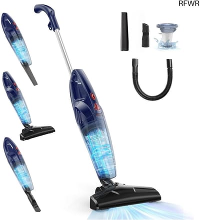 RFWR® Krachtige 6-in-1 Steelstofzuiger met Kabel en Hoge Zuigkracht