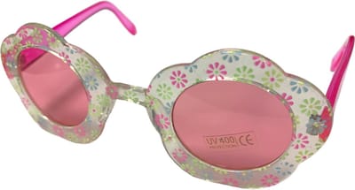 Hippie Partybril Flower Power Roze - 60's & 70's - Hippies & Flower Power