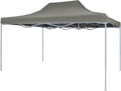 Opvouwbare Partytent - Vouwpaviljoen Tuinpaviljoen - Buitenfeesten Organiseren - Pop-up Systeem - 3 x 45 m - Antraciet