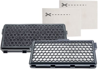 Kleanburg® Filterset geschikt voor Miele – 2x Active AirClean Filters + 2x Motorfilters – Vervangt Miele SF-AA50 – Classic C1, Compact C1 & C2, Complete C2 & C3, Guard S1/L1/M1 en S4000 series