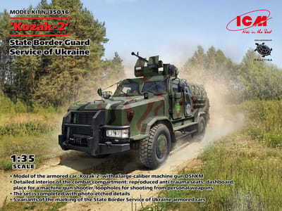 ICM Modelbouwpakket Militaire voertuigen - 35016 BBM 'Kozak-2' - State Border Guard Service of Ukraine Plastic - 1:35 - Modelbouw
