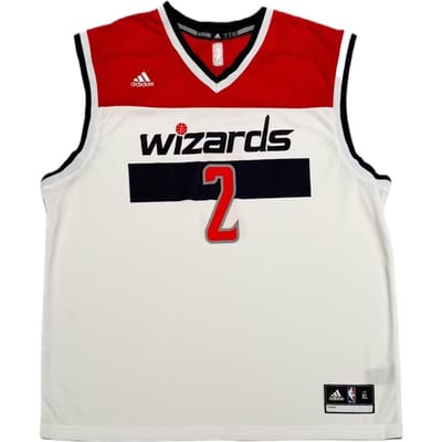 Adidas NBA Wall Wizards 2 Mouwloos Bedrukt Comfortabel Basketbalshirt Unisex shirt 7818A-3W6-AEB1500 2XL red