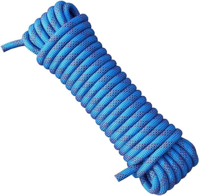 Gevlochten Nylon Touw - Ankertouw Doklijnen - Outdoor Activiteiten - Hoge Treksterkte - 12mm 30 Meter - Blauw
