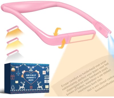RVV® Neklampje - Neklamp - Flexibele Neklamp - Roze - 3 Standen- Roze- 3cm x 13cm x 19cm