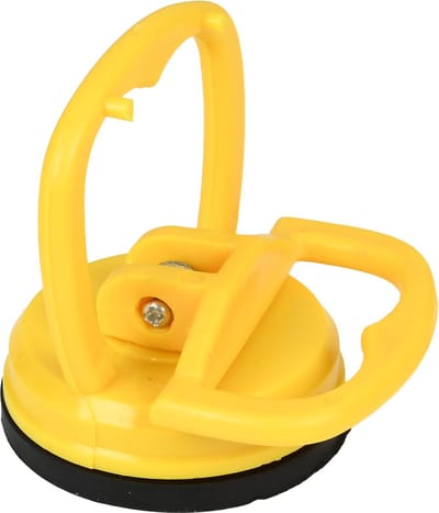 Benson Compacte vacuümzuignap - 55 mm - 11 kg trekkracht - geel - per stuk