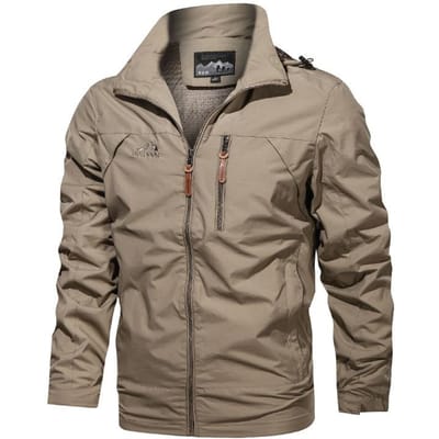 Heren Sportjas Heren Lente en Herfst Nieuw Effen Kleur Casual Winddicht Waterdicht Jack Winterjas 5XL gray