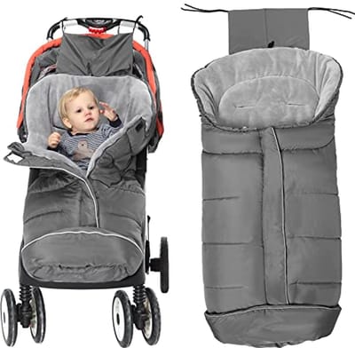 Universele babyvoetmof voor kinderwagens en buggy's - Dikke fleece, waterdicht en winddicht