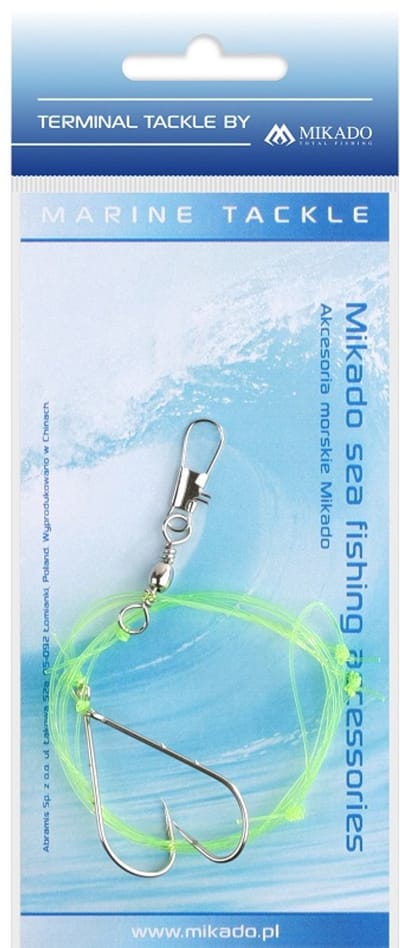 Platvis Onderlijn – Zeevis Rig 2 Haken 1/0 – Boom Rig – Strandvissen – Mikado