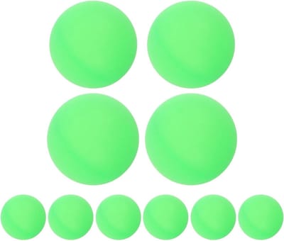 Tafeltennisballen - Pingpong ballen - Feestdecoratie - Matglazen afwerking - 50 stuks - Lichtgroen