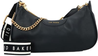 Ted Baker schoudertas Essiy Webbing Leather Crossbody Bag Black zwart