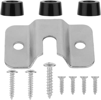 Dartbord Ophangsysteem - Muurbevestiging Dartspel - Stabiel Ophangen - Compleet Met Schroeven - Compact Formaat - Zilver Zwart