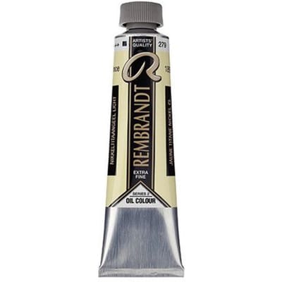 Peinture à l'huile - Jaune titane nickel clair - 279 - Extra-fine - Rembrandt - Tube 40ml jaune