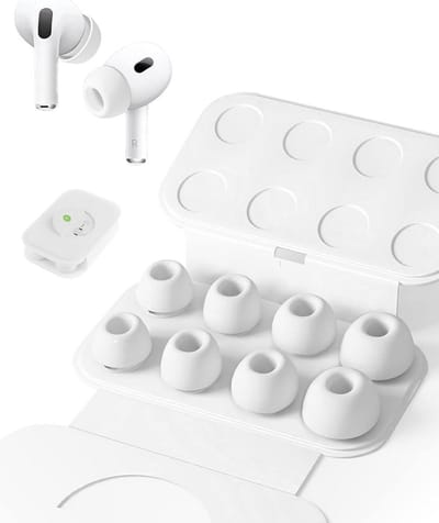 Siliconen oorinzetstukken met geluidsreductiegaten voor AirPods Pro en AirPods Pro 2 - 4 paar medium zachte antislip dopjes inclusief opbergdoos - voor comfortabel en stabiel zit