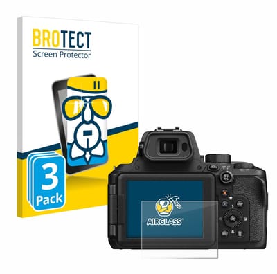Screenprotector 3 Stuks voor Nikon Coolpix P950 Beschermglas transparant