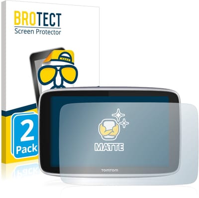 BROTECT - Screenprotector voor TomTom GO Premium X / TomTom GO Premium (6") - Folie Beschermfolie matte 2 Stuks