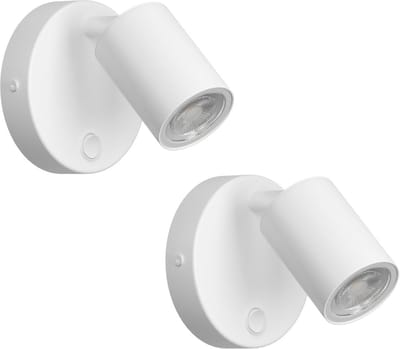 Draaibare Wandspots Binnen GU10 - Set van 2 - Aluminium - Modern