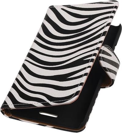 HTC Windows Phone 8X - Zebra Booktype Wallet Hoesje