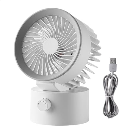 VHV - Bureauventilator - usb bureauventilator - USB oplaadbaar, stil - voor kantoor, slaapkamer, thuiswerken
