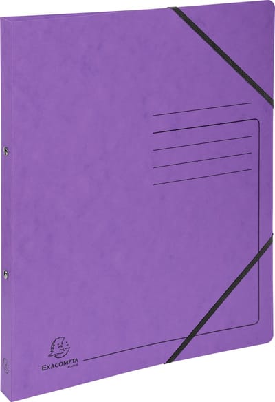 Exacompta 10x Ringband 2 ringen 15mm - bedrukt glanskarton - A4 - Purper - 542558E