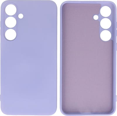 Hoesje Geschikt voor Samsung Galaxy S24 Plus - 2.0mm Dikke Fashion Telefoonhoesje Backcover - Siliconen Hoesje - Paars