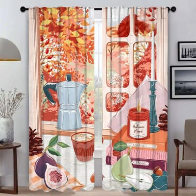 Spring City Raamgordijn voor Kamer 2 Panelen Anti-muggen Gordijnen Tule voor Slaapkamer Huis Interieur Gordijnen Shades Scheidingswand W60xH90cmx2pcs-CL