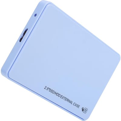 2.5in Mobiele Harde Schijf Externe Behuizing ABS 5Gbps Transmissie HDD Box USB3.0 SATA Zwart  (Niet inbegrepen blauw