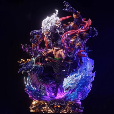 ONE PIECE Roronoa Zoro Anime Figuren en Standbeelden | Woondecoratie Ornamenten | Feestelijke Leuke Cadeaus en Verzamelobjecten Duurzaam blue