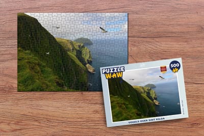 Puzzel Vogels over Sint Kilda - Legpuzzel - Puzzel 500 stukjes