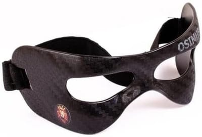 Sportmasker Carbon-look Zwart Verstelbaar voor Hoogwaardige Bescherming en Stijl